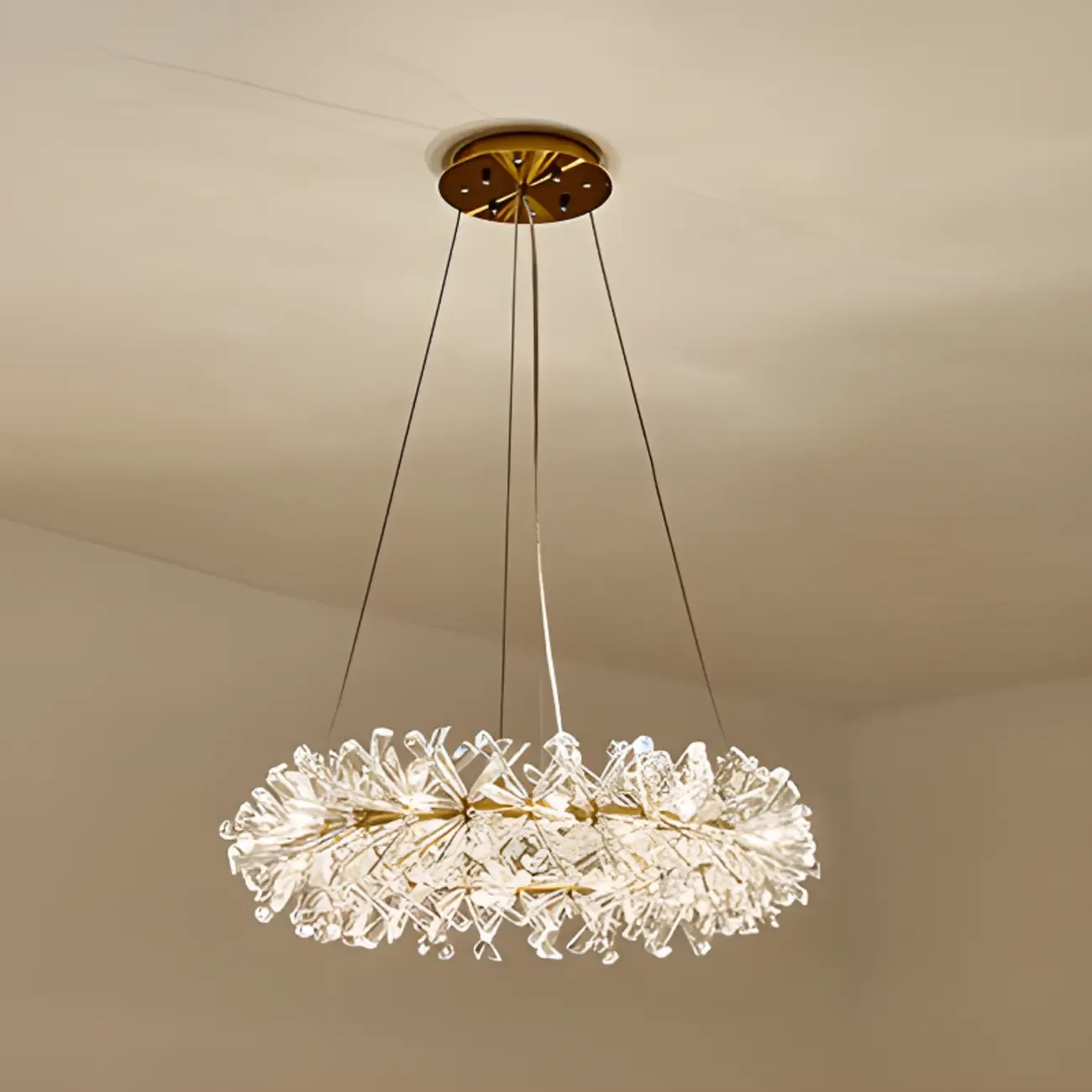 Modern Gold Crystal Garland Ambient Chandeliers