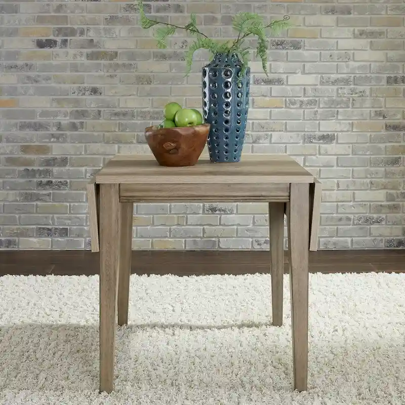 The Gray Barn Sun Valley Sandstone Drop Leaf Table