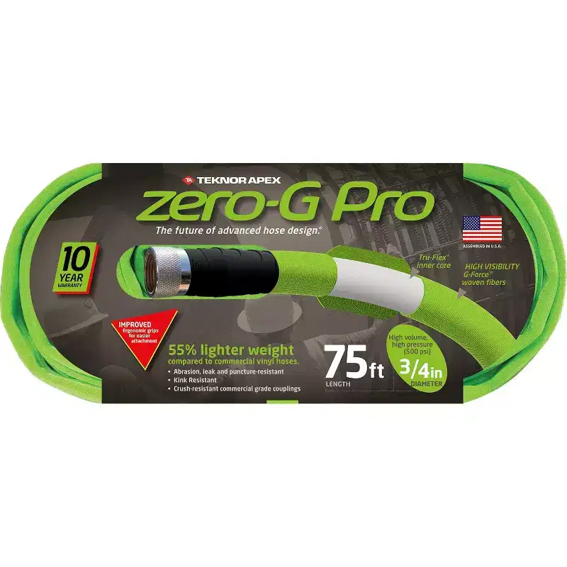 zero-G 3/4 x 75' Lightweight Kink-Resistant Garden Hose 4300-75