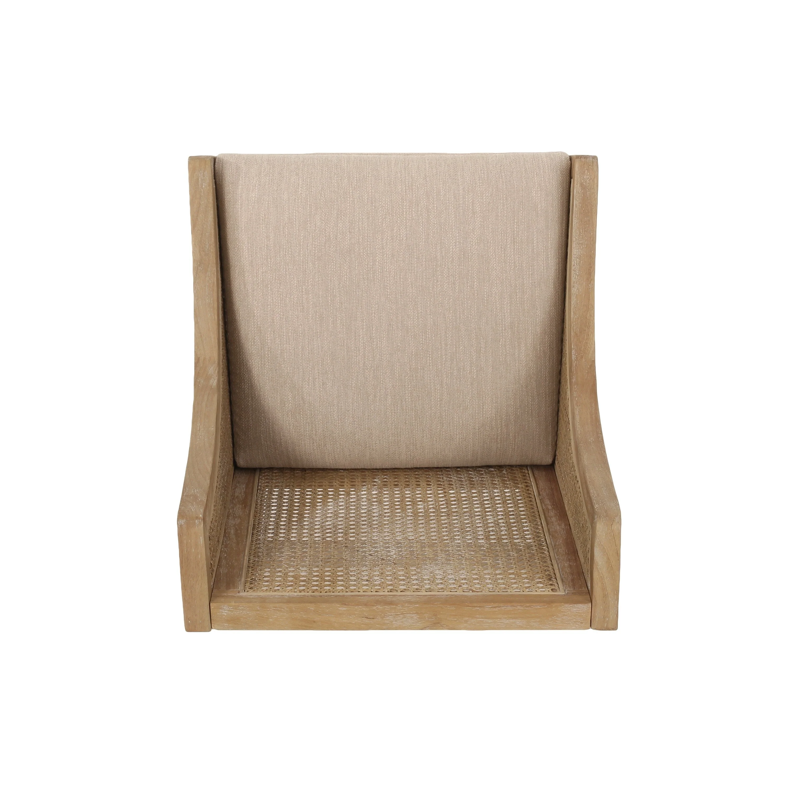 Christopher Knight Home Cataldo Fabric Upholstered Wood and Cane 25.5-Inch Counter Stools (Set of 2)