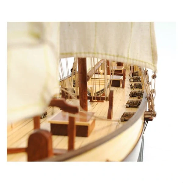 Old Modern Handicrafts Lynx Painted Model Ship