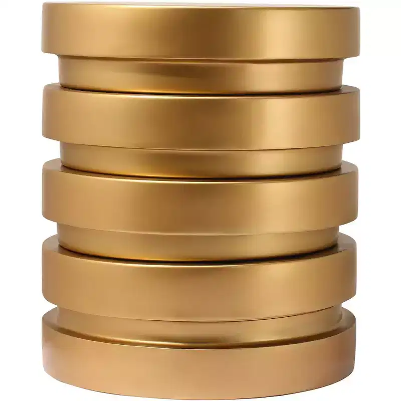 Meridian Furniture Levels Brushed Gold End Table