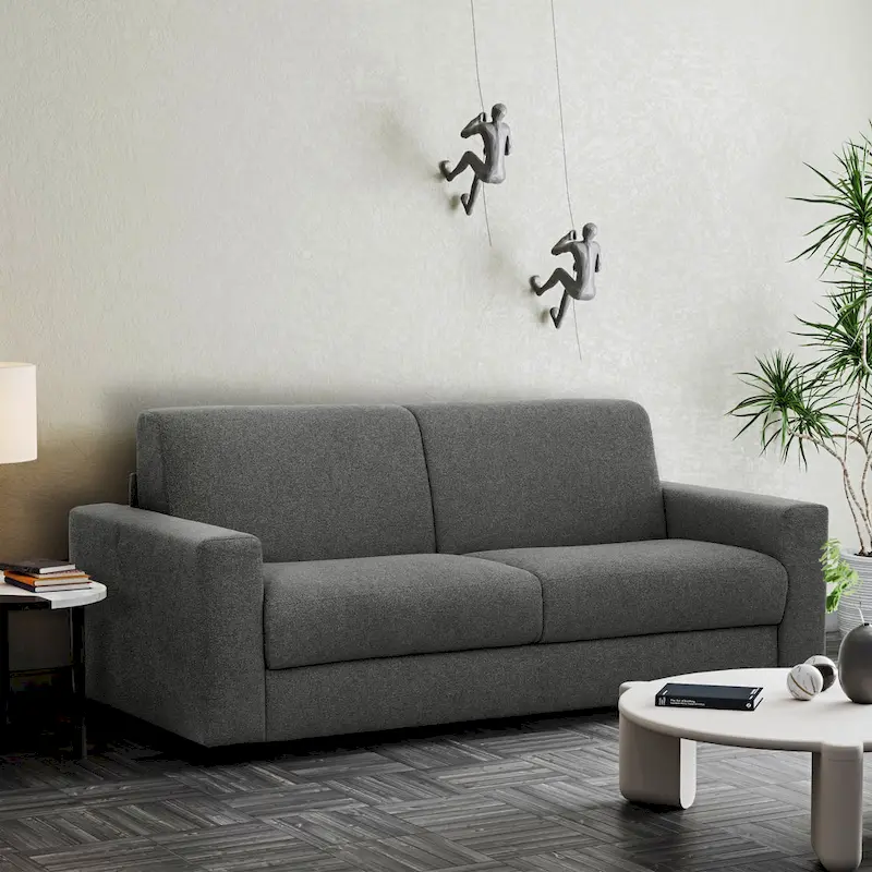 Stearns & Foster Giotto 78 in. Full Sleeper Sofa with Memory Foam Mattress