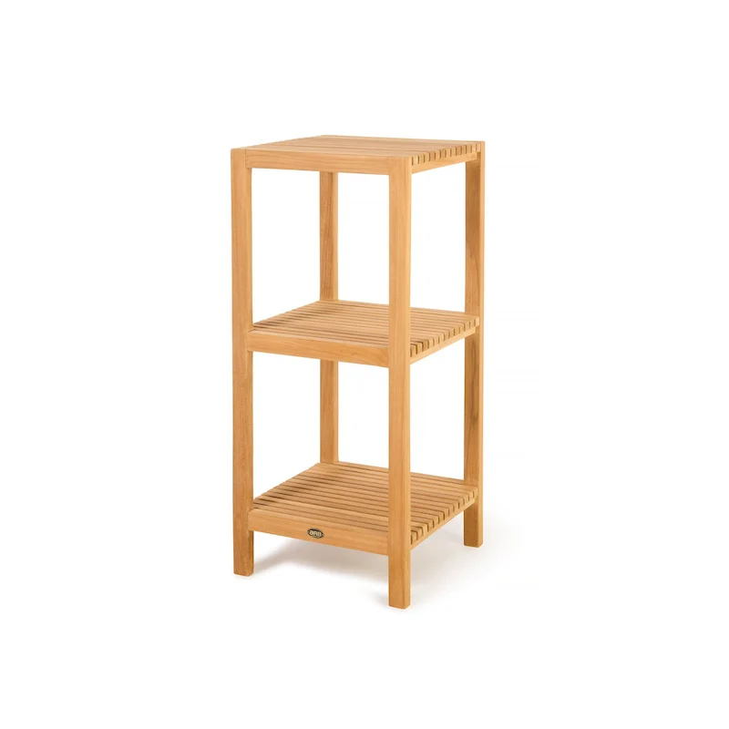 Teak Square Shelf Fiji 36  (90cm) 3 tiers
