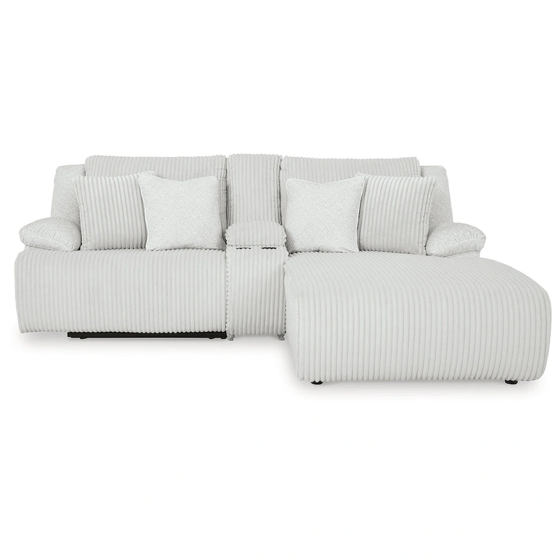 Signature Design by Ashley Top Tier 3-Piece Reclining Sectional with Chaise - 105 W x 74 D x 41 H