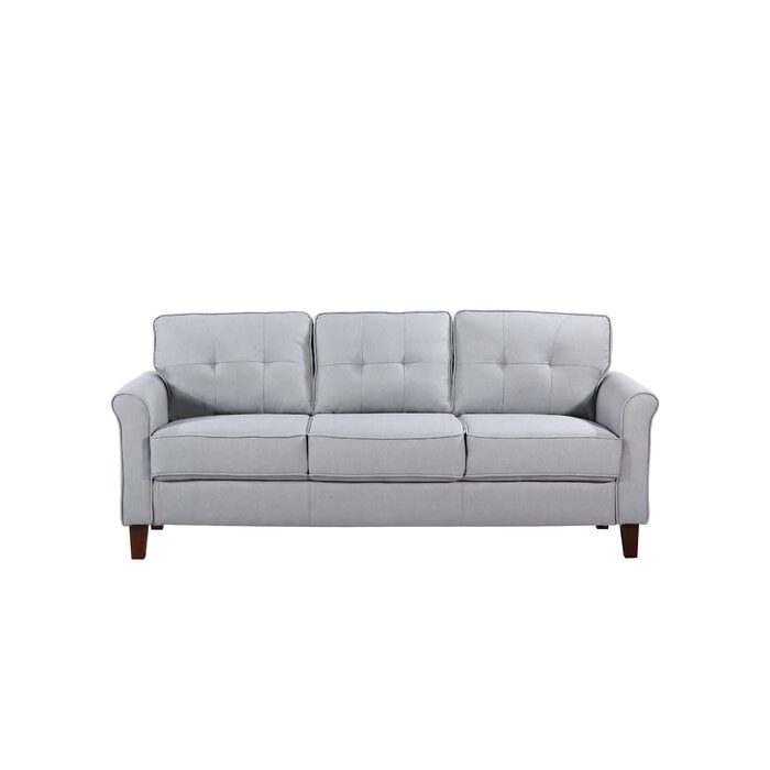 Kouchouk 78.7 Linen Flared Arm Sofa