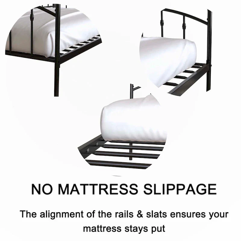 twin daybed with twin trundle, Black