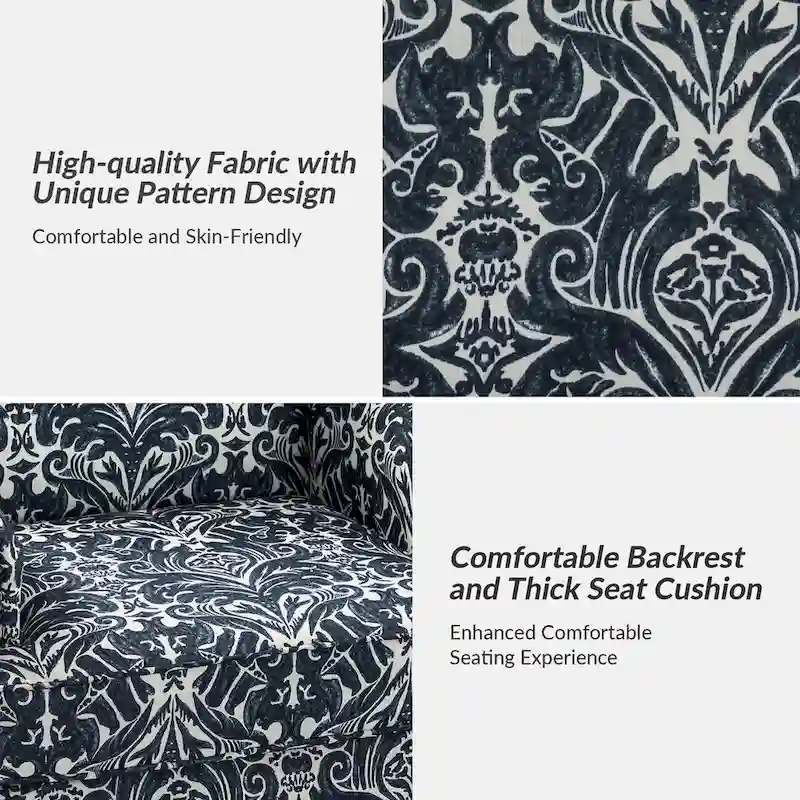 Yahweh Farmhouse Nailhead Armchair with Rolled Arms by HULALA HOME(Set of 2)