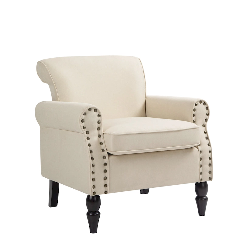 Living Room Armchair with Nailhead Trim - 29.9 W x 29.9 H x 32.9 D