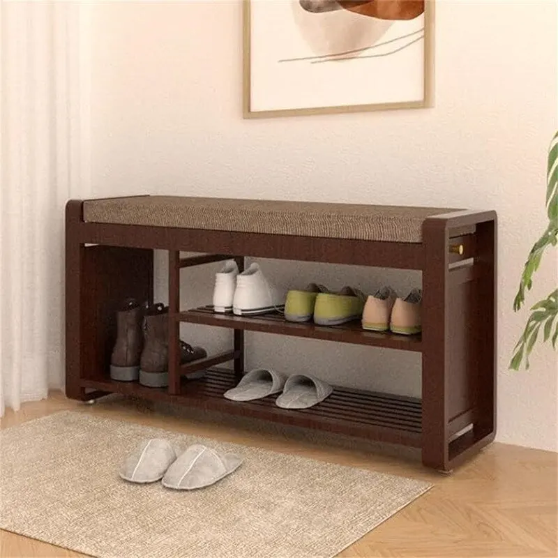 Shoe Rack Bench 2-Tier - 11.7D x 39W x 19.5H