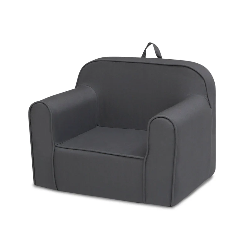 Dark Grey Foam Kids Chair, Toddler Style, 1 Child