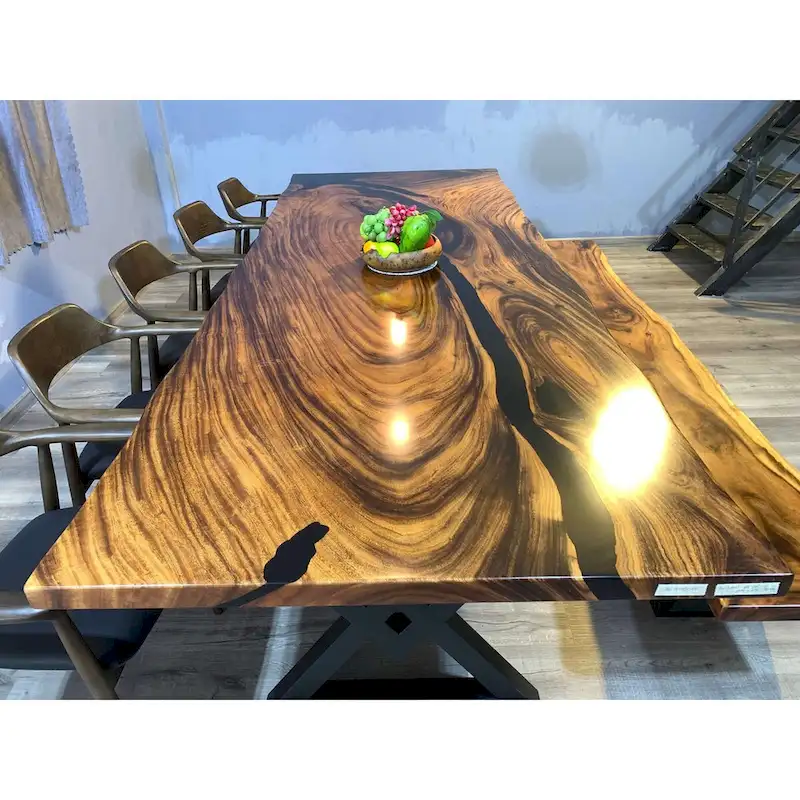 Sundaland 118 Large Slap Live Edge Dining Table