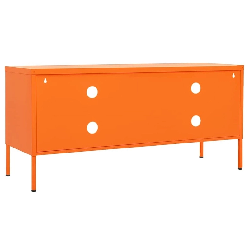 vidaXL TV Stand TV Unit Sideboard Home TV Console Media Unit Cupboard Steel - 41.3 x 13.8 x 19.7