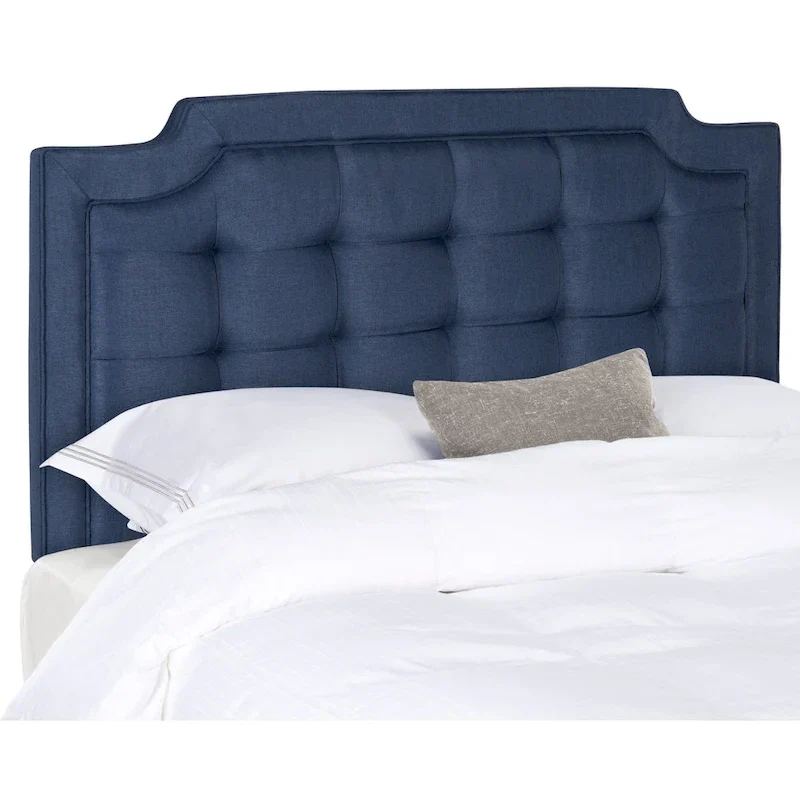 King Tufted Upholstered Headboard – Taupe, Hollywood Glam Style