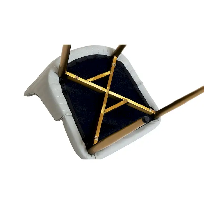 Set of 2 Upholstered PU Leather Dining Chairs Side Chair