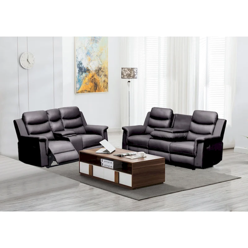 Reclining Loveseat with Middle Console Slipcover