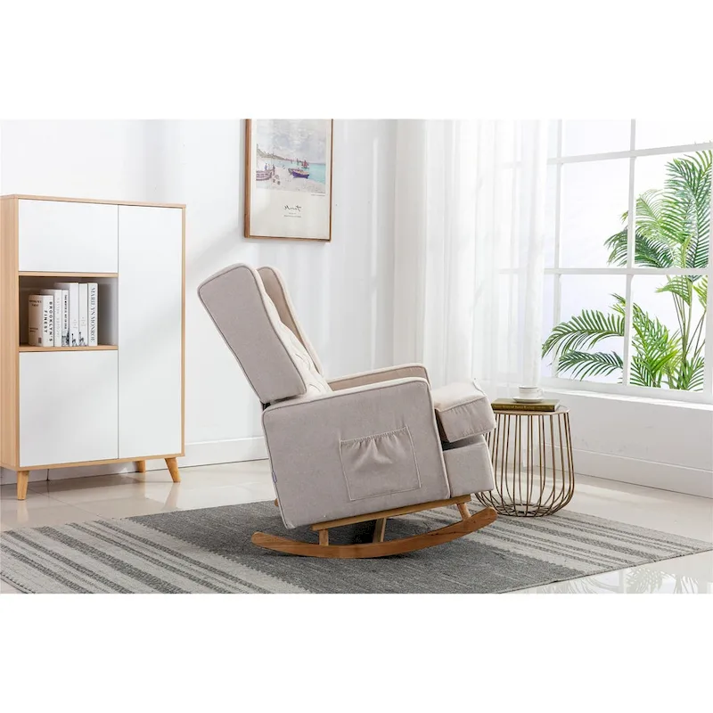 Modern 33.8 Tufted Rocking Chair