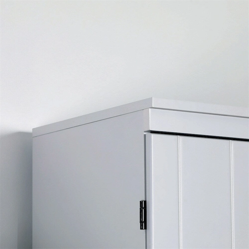 Freestanding Kitchen Pantry, 6-tier Shelving with 2 Adjustable Shelves