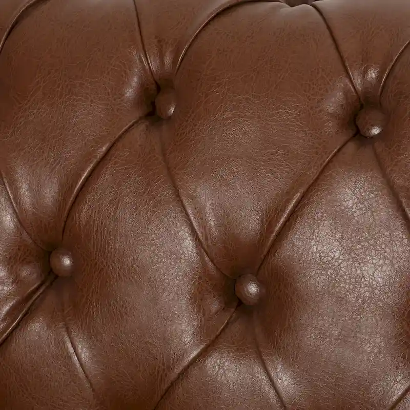 Chesterfield 3-seater Sofa with Button Tufting and Nailheads