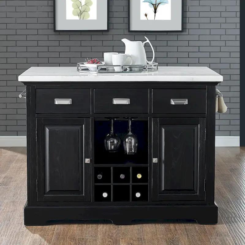 Ariana Marble Top Kitchen Island