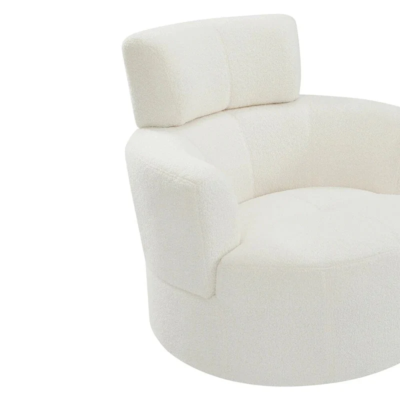 360Swivel Chair Upholstered Accent Barrel Chair