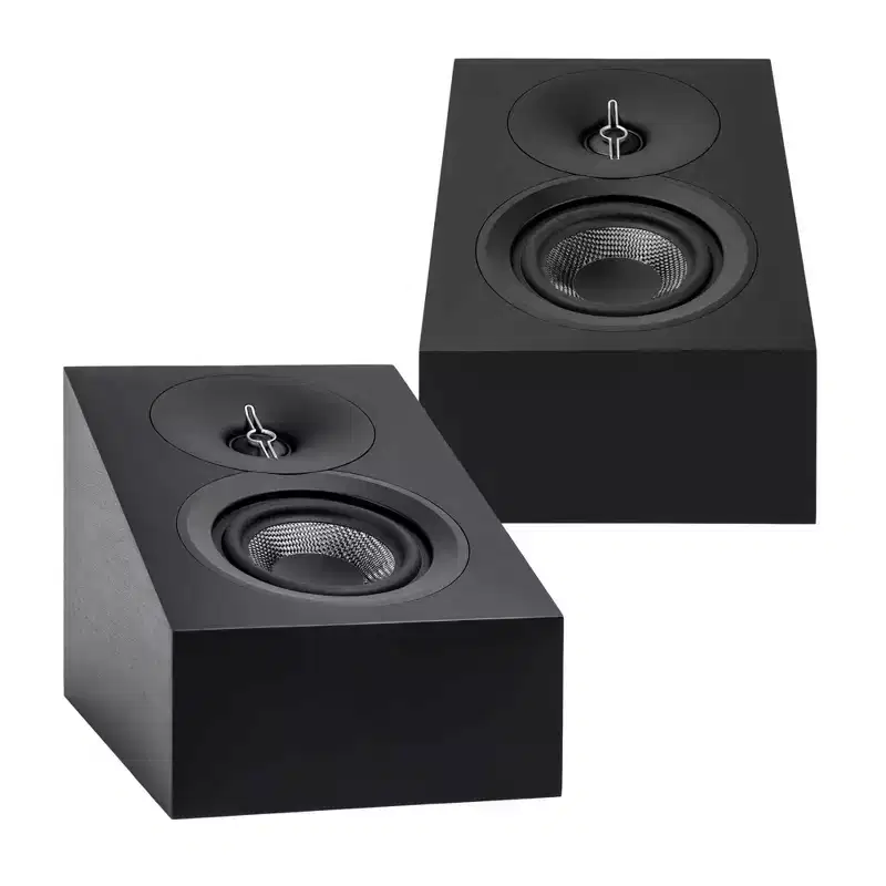 Elac DF53-BK - Debut 3.0 5.25 Floor Speaker - Black (Pair), and ELAC DA43-BK Debut 3.0 - DA43-BK Atmos / On Wall speaker