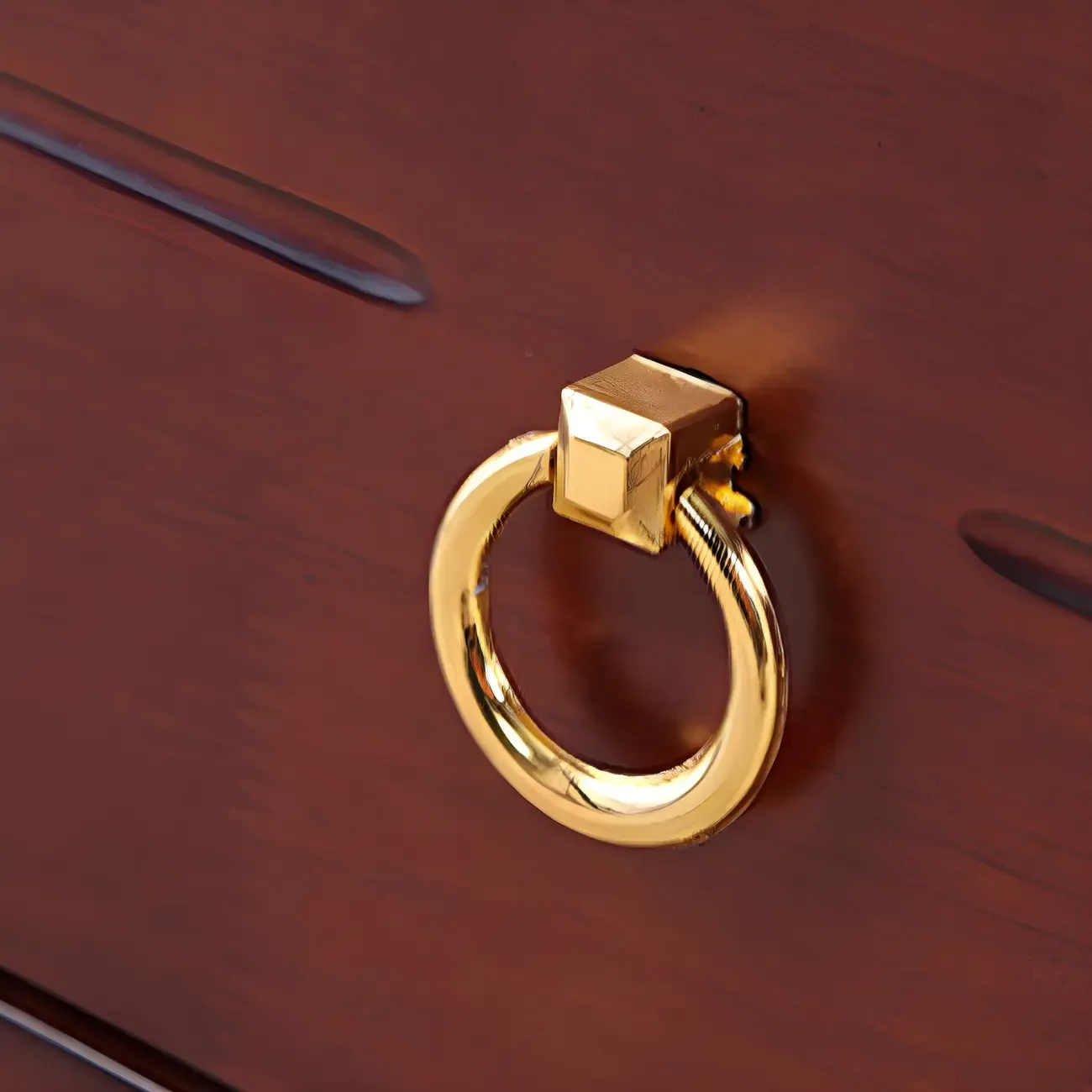 Bedroom Black Wooden 2-Drawer Narrow Nightstand