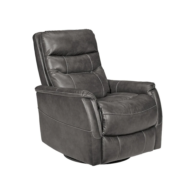 Riptyme Contemporary Swivel Glider Recliner Quarry