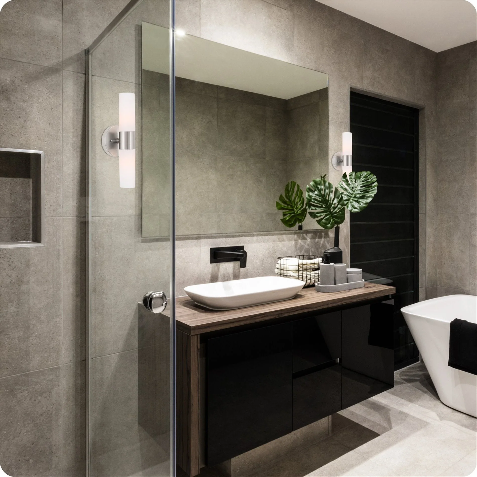 Duo 14 Modern Bathroom / Vanity Wall Sconce