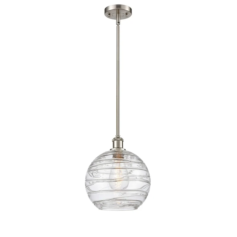 Innovations Lighting Athens Deco Swirl - 1 Light 10  Stem Hung Mini Pendant