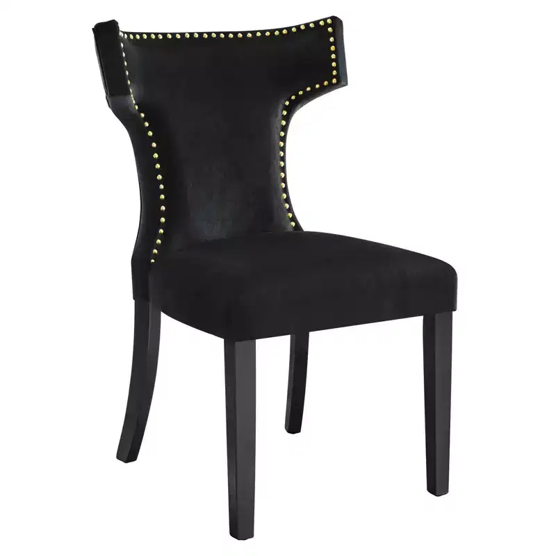 Set of 2 Curve Performance Velvet Dining Chairs - Modway