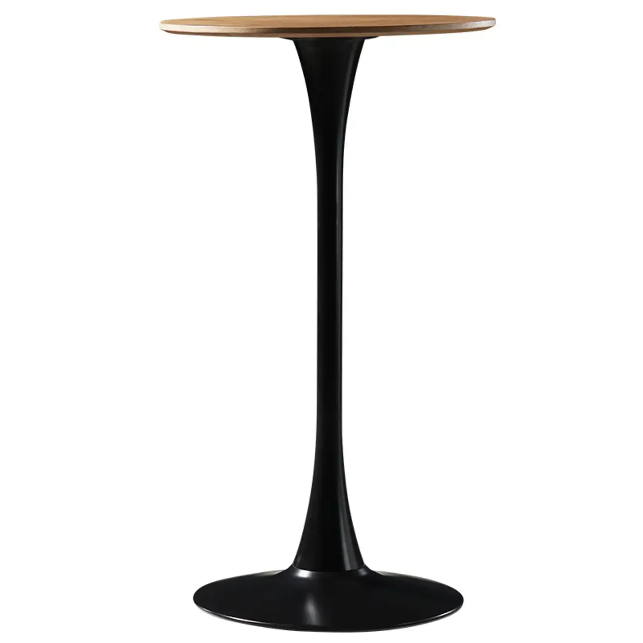 Modern Grey Wooden Round Tulip Base Bar Tables