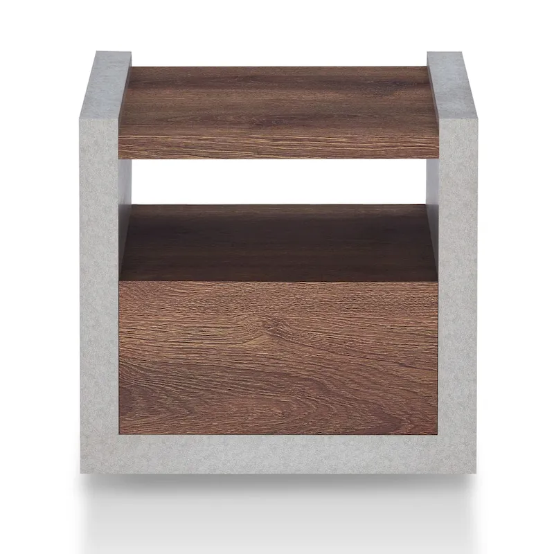 Kendelle Industrial 18-inch 1-Shelf Side Table by Furniture of America