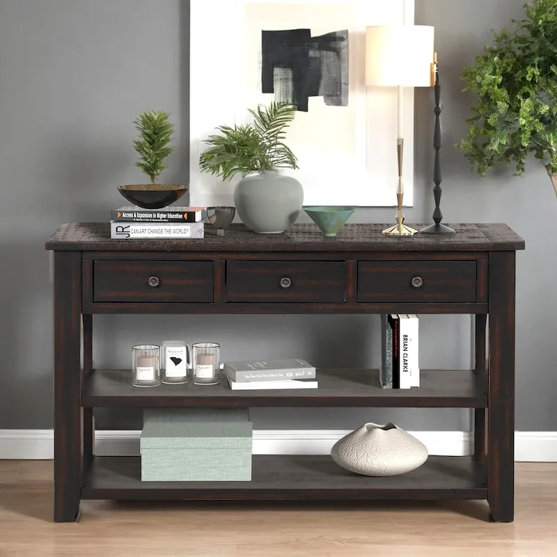 Modern Solid Wood Sofa Table