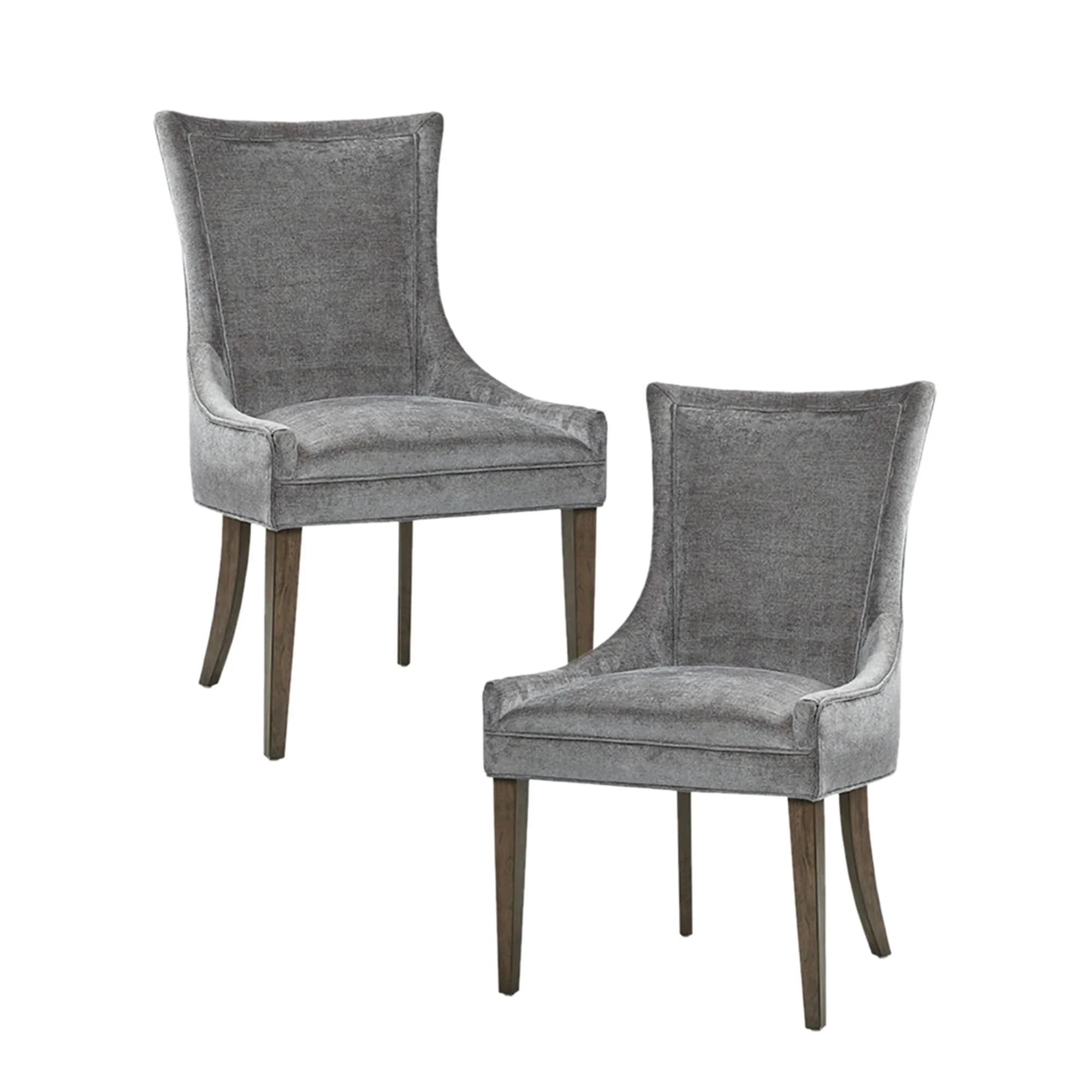Madison Park Signature Ultra Upholstered Dining Side Chairs With Wood Legs (Set of 2) - N/A