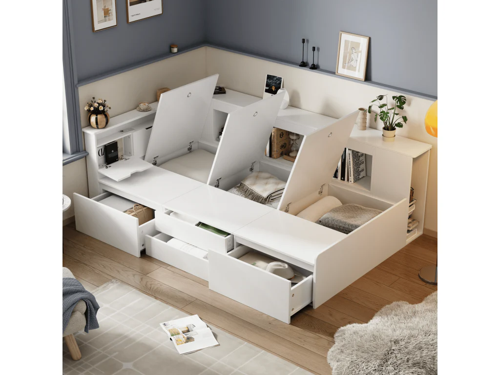Bed - Blanc (blanc) 2 3 4 5