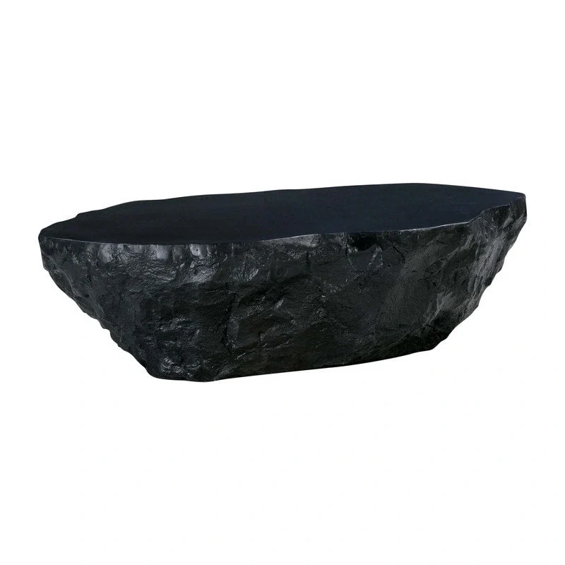 Concrete Indoor/Outdoor Coffee Table - Modern Industrial Style Accent Table