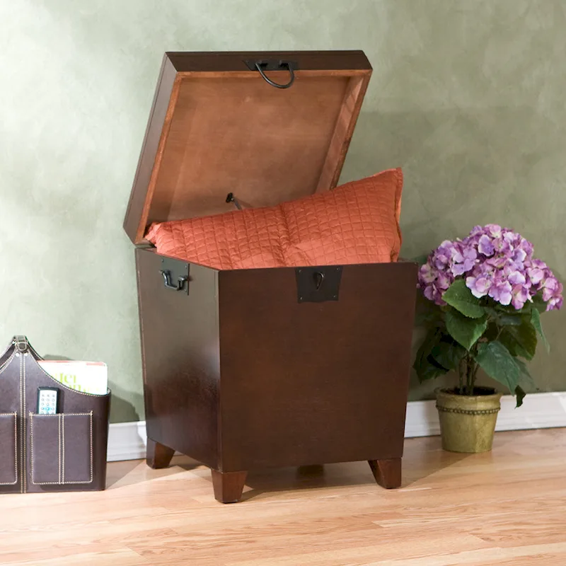 Liatris Espresso Trunk Side Table