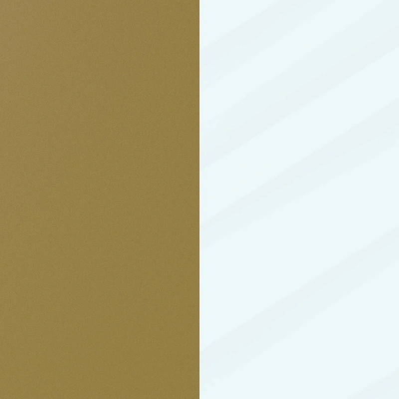 Glass Living Room Coffee Table with Round Metal Frame