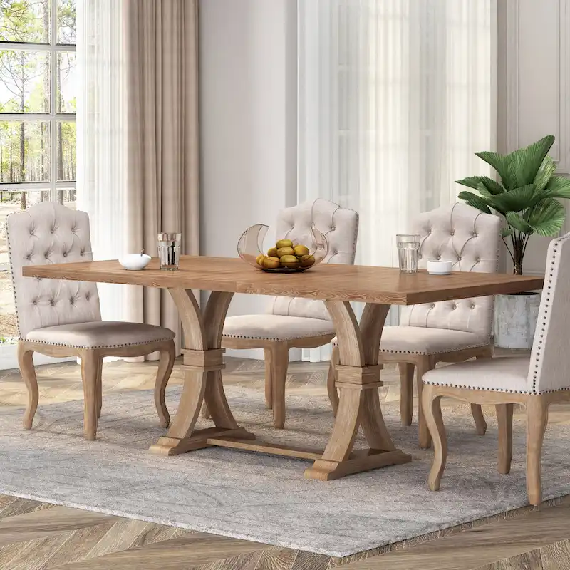 Bellion Wood Expandable Dining Table by