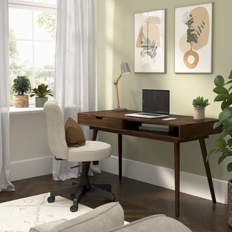 Bush Furniture Nora 54W Writing Computer Desk with Storage
