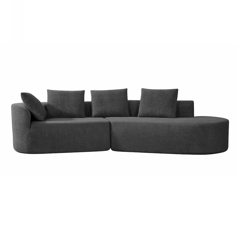 Christopher Knight Home - Olivia Curved Foam Sofa Set - 116  L
