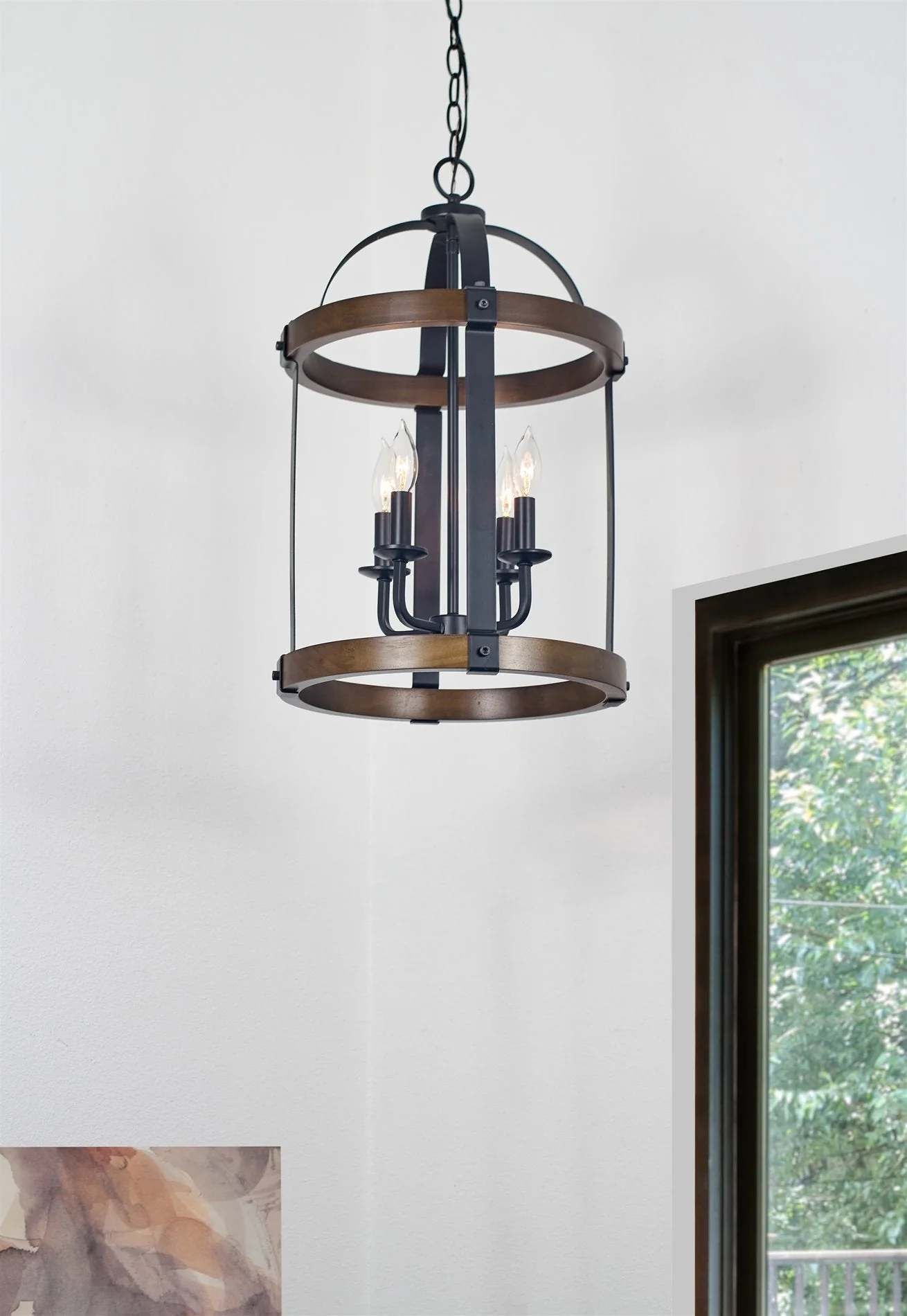 Osprey 23 4-Light Rustic Farmhouse Lantern Chandelier