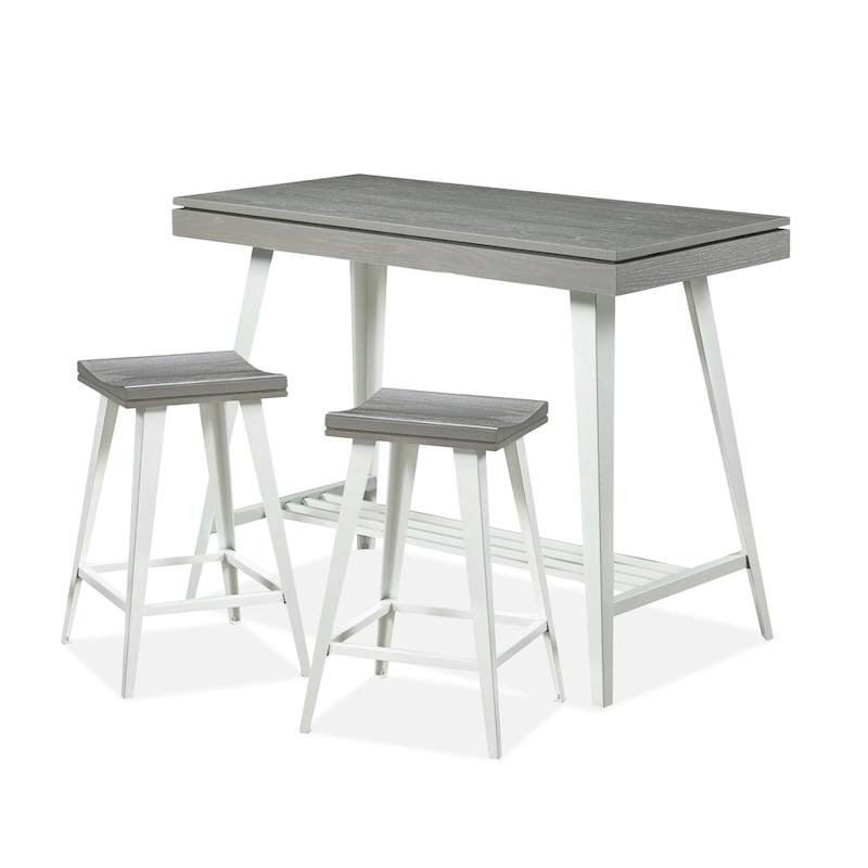 Kaylen Modern 3-Piece Steel Legs Counter Height Table Set by Furniture of America