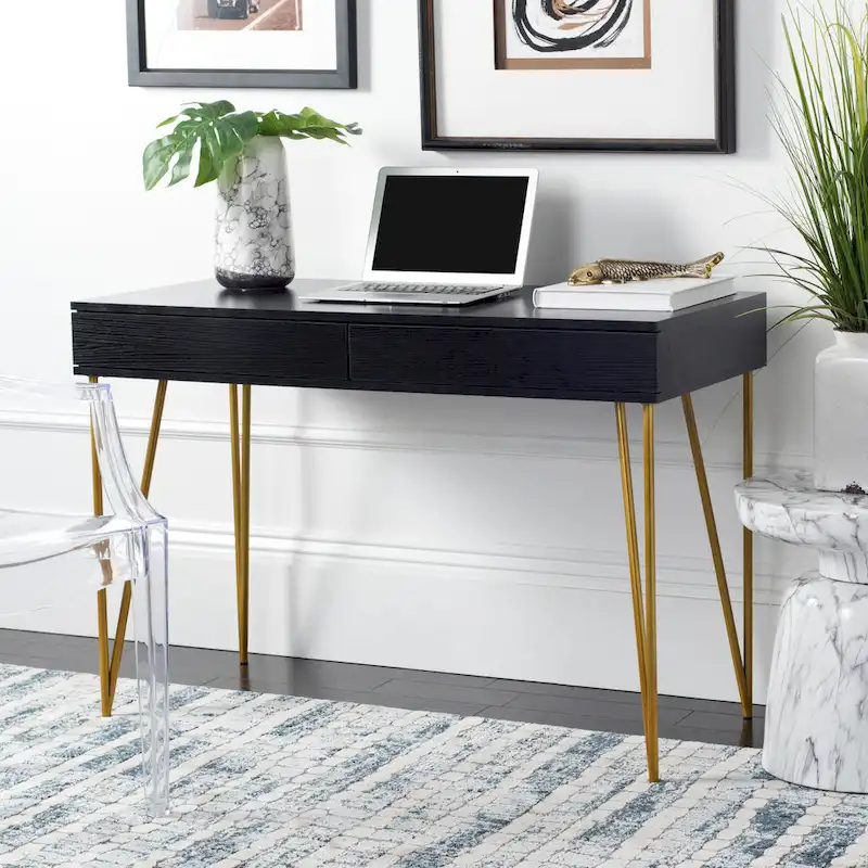 Ladonna Pine Natural 2-Drawer Desk
