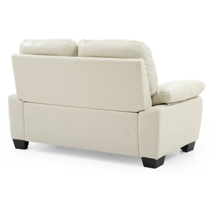 Marta Faux Leather Loveseat