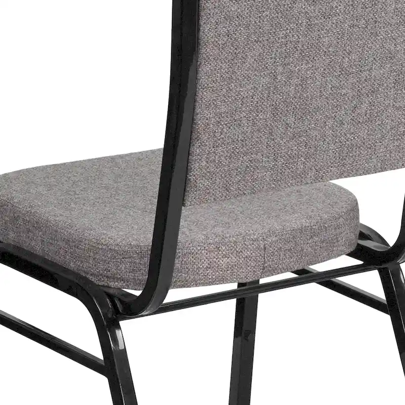 Steel/ Fabric Crown Back Stacking Banquet Chair (Set of 4)