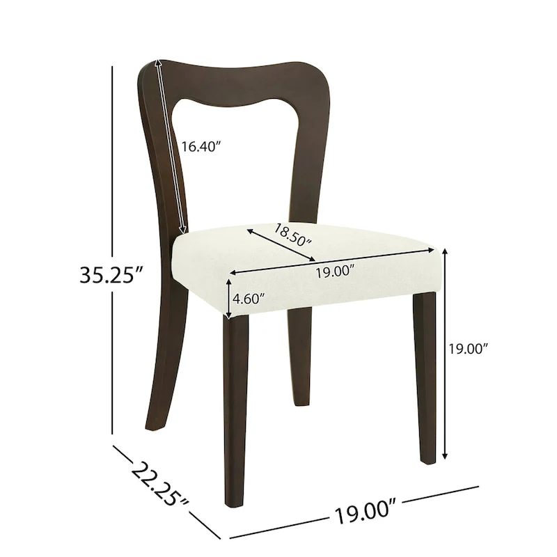 Christopher Knight Home - Ethan Modern Upholstered Dining Chair Set of 2 with Open-Back Design