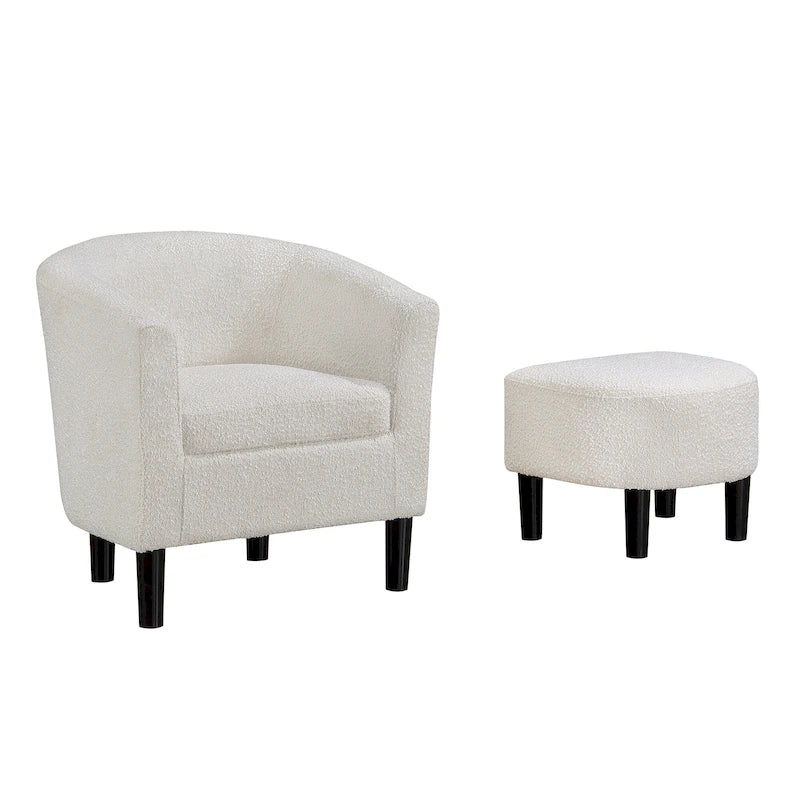 Convenience Concepts Take a Seat Churchill Accent Chair with Ottoman