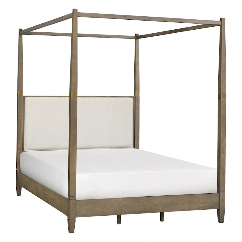 Madison Park Cheshire Brown Canopy Bed Queen